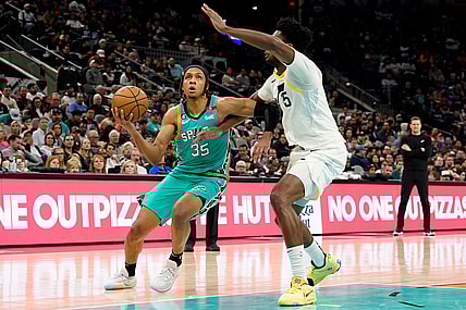 NBA: Utah Jazz at San Antonio Spurs, romeo langford, knicks