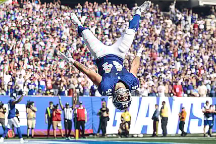 Cam Skattebo, NFL: Los Angeles Chargers at New York Giants