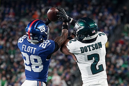 Cor'Dale Flott, NFL: Philadelphia Eagles at New York Giants