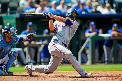 MLB: Texas Rangers at Kansas City Royals, corey seager, yankees