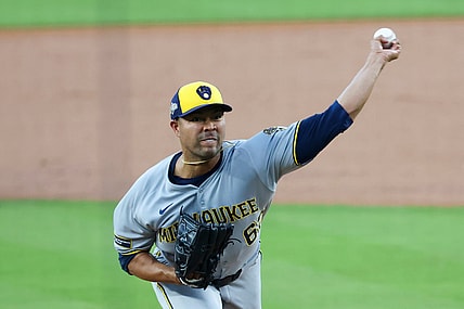 MLB: Playoffs-Milwaukee Brewers at Los Angeles Dodgers