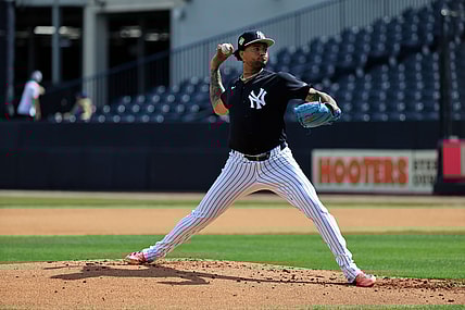MLB: New York Yankees-Workouts, luis gil, yankees