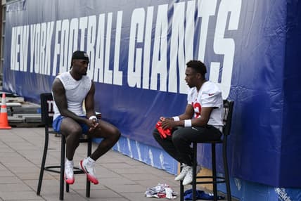 Colton Hood at Giants rookie minicamp