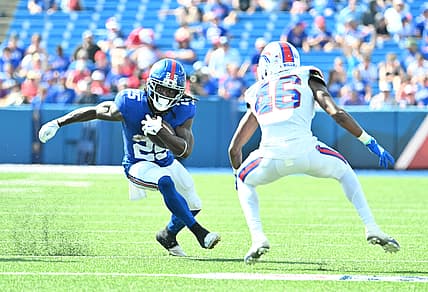 Dante Turbo Miller, NFL: New York Giants at Buffalo Bills