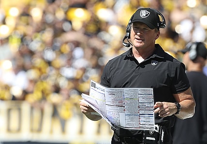 Jon Gruden, Giants, NFL: Las Vegas Raiders at Pittsburgh Steelers