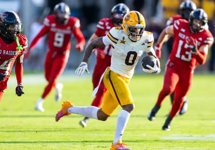 NCAA Football: Texas Tech at Arizona State, jordyn tyson, new york giants