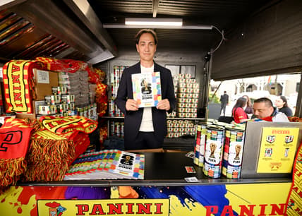 Azzurri, Italy, Italian men's soccer/football team, Alessandro Nesta, NEW YORK, NEW YORK - JUNE 04: Alessandro Nesta launches the Panini America FIFA World Cup 2026™ soccer hub at Rockefeller Center on June 4, 2026 in New York City.