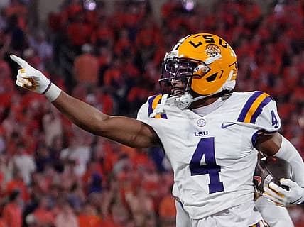 Mansoor Delane, giants, NFL Draft, NCAA Football: Louisiana State at Clemson