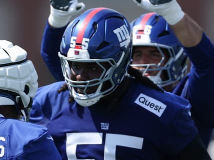 NFL: New York Giants Training Camp, james hudson