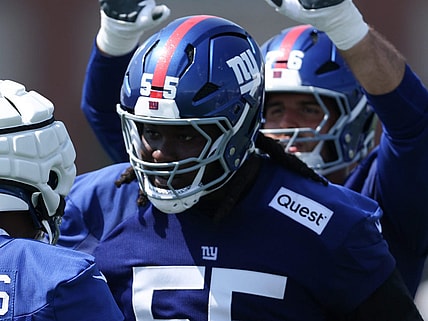 NFL: New York Giants Training Camp, james hudson