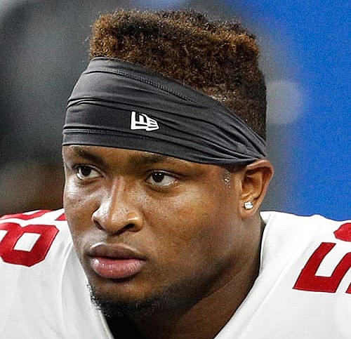 New York Giants linebacker, Tae Davis.