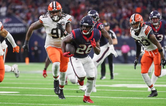 nfl: afc wild card round-cleveland browns at houston texans, devin singletary, new york giants