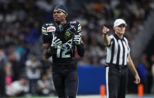 NCAA Football: Alamo Bowl-Brigham Young at Colorado, giants, travis hunter
