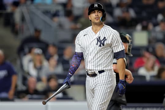 mlb: washington nationals at new york yankees, giancarlo stanton
