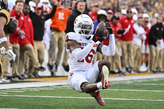 Rutgers Scarlet Knights defensive back Max Melton  (New York Giants prospect)