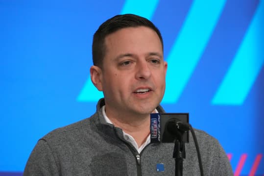 New England Patriots director of scouting Eliot Wolf during the NFL Scouting Combine at Indiana Convention Center