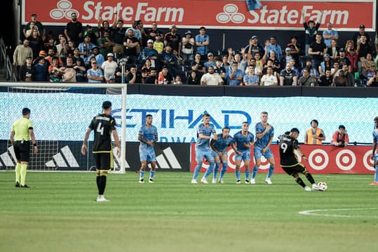 Cucho Hernandez with a freestyle Kick | Credit: Anthony Surrusco 

