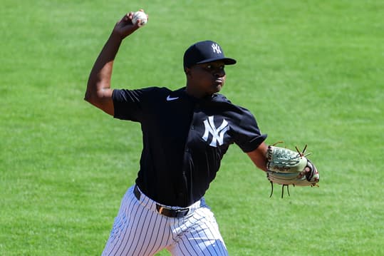 MLB: New York Yankees-Workouts, yerry de los santos