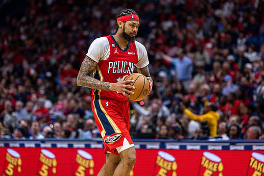 nba: new york knicks at new orleans pelicans, brandon ingram