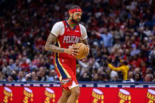 nba: new york knicks at new orleans pelicans, brandon ingram