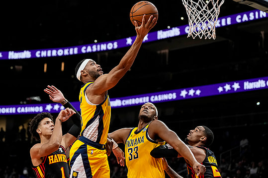 nba: indiana pacers at atlanta hawks, bruce brown, knicks