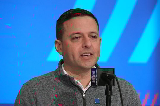 New England Patriots director of scouting Eliot Wolf during the NFL Scouting Combine at Indiana Convention Center