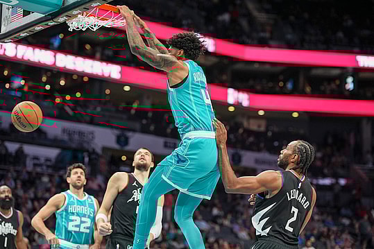 NBA: Los Angeles Clippers at Charlotte Hornets, nick richards, knicks