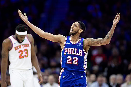 NBA: Playoffs-New York Knicks at Philadelphia 76ers