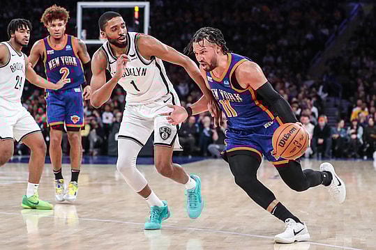 NBA: Brooklyn Nets at New York Knicks, jalen brunson, mikal bridges“Y’all should appreciate Brooklyn because it made me better,” he said, adding later, “F–k, my game grew there.”