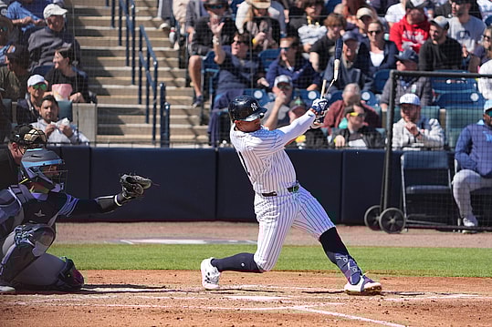MLB: Spring Training-Tampa Bay Rays at New York Yankees, oswald peraza