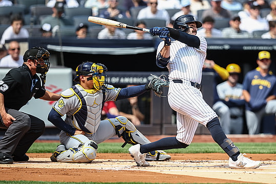 MLB: Milwaukee Brewers at New York Yankees, austin wells