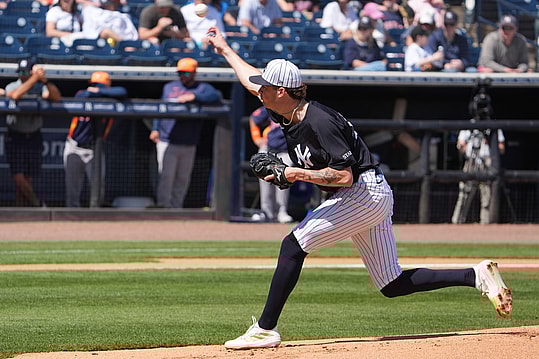 MLB: Spring Training-Houston Astros at New York Yankees, cam schlittler