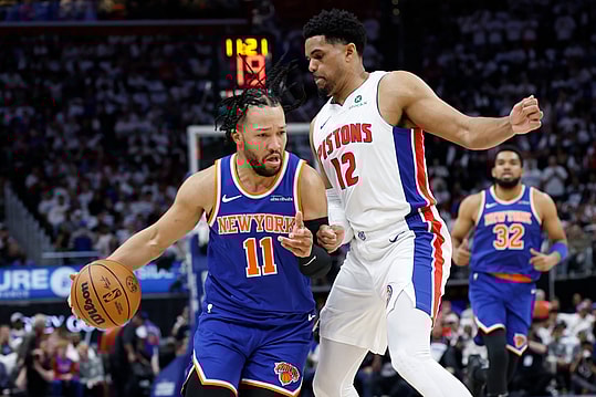 NBA: Playoffs-New York Knicks at Detroit Pistons