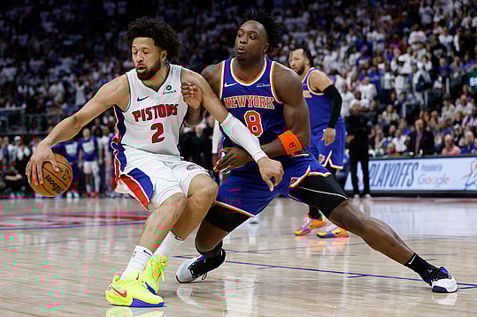 NBA: Playoffs-New York Knicks at Detroit Pistons