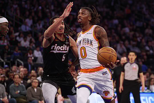 NBA: Portland Trail Blazers at New York Knicks