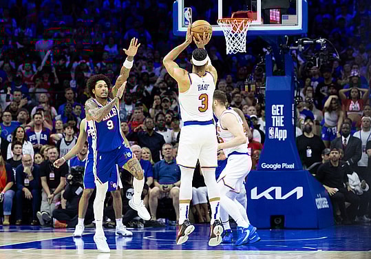 NBA: Playoffs-New York Knicks at Philadelphia 76ers