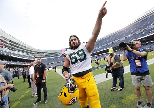 Green Bay Packers offensive tackle David Bakhtiari (Jets)