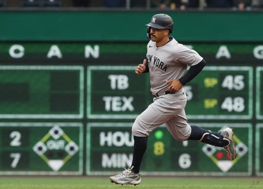 MLB: New York Yankees at Pittsburgh Pirates, trent grisham
