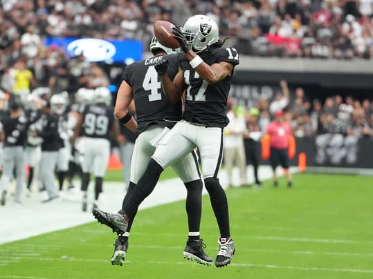 Davante Adams, Derek Carr, Raiders, Giants
