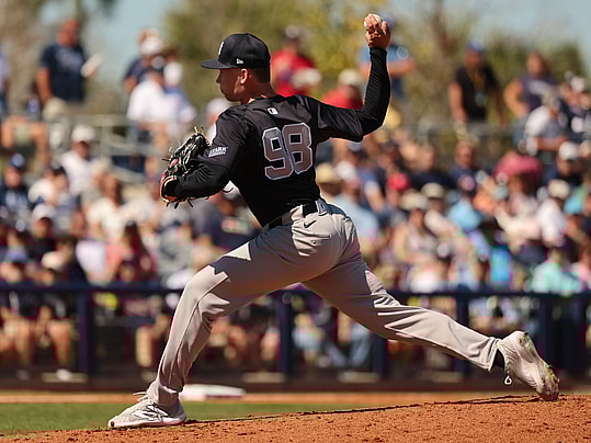 mlb: spring training-new york yankees at tampa bay rays, will warren