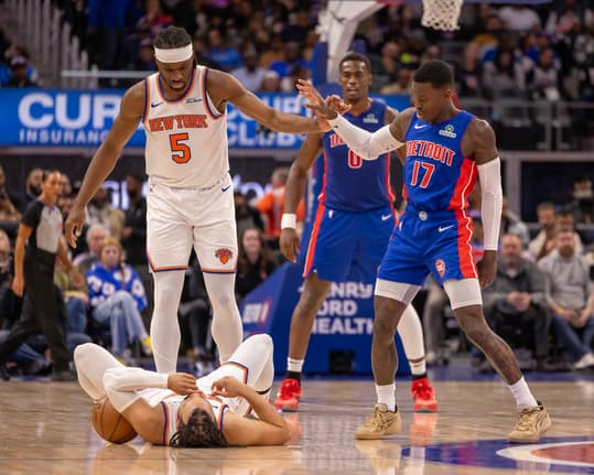 NBA: New York Knicks at Detroit Pistons