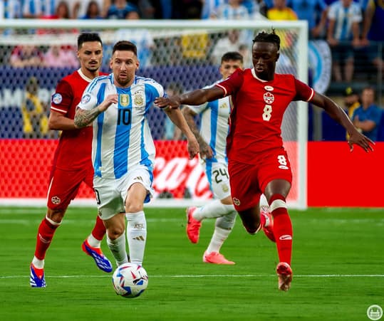 Messi scored his first goal of the tournament in the semifinal | Credit: Juan Carlos Rubiano
