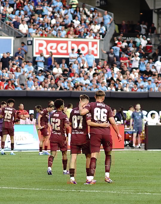Manchester City almost made a comeback but lost 3-2 to AC Milan | Credit: Melinda Morales 
