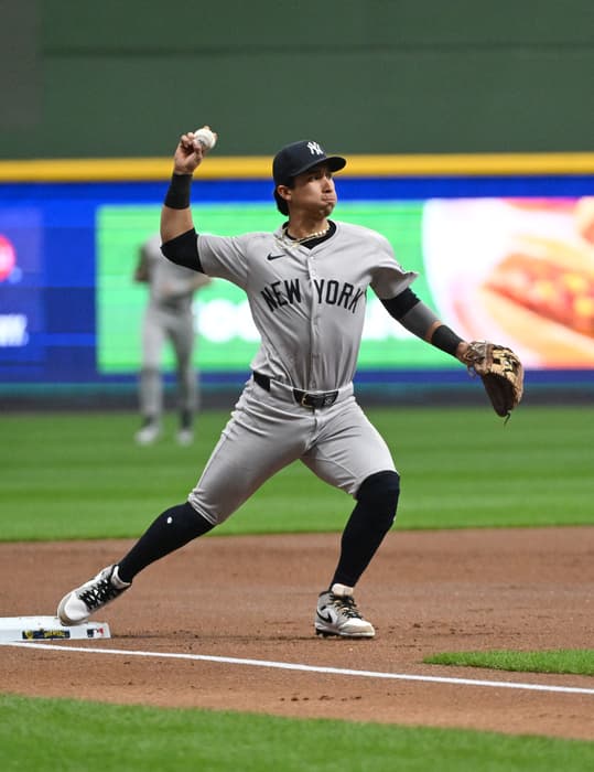 MLB: New York Yankees at Milwaukee Brewers, oswaldo cabrera