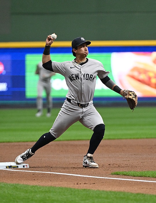 MLB: New York Yankees at Milwaukee Brewers, oswaldo cabrera