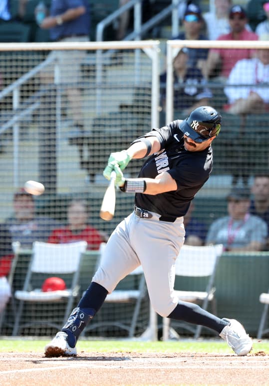 MLB: Spring Training-New York Yankees at Atlanta Braves, austin wells