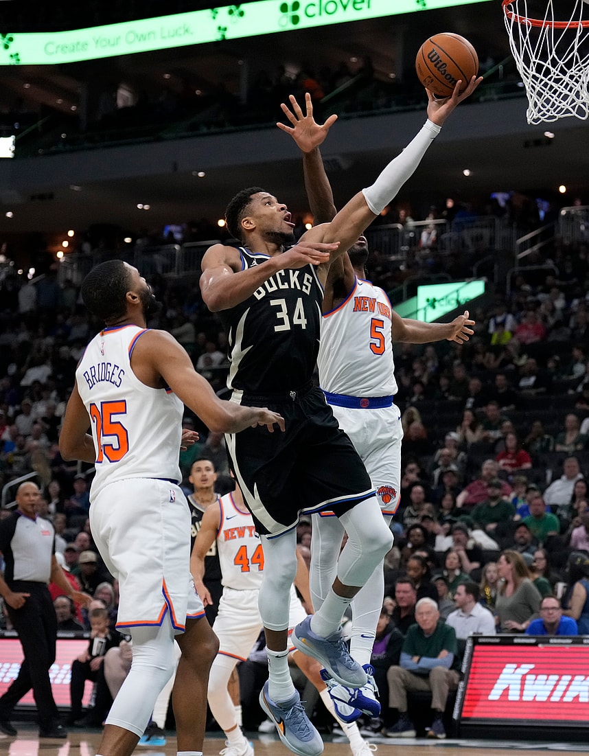 NBA: New York Knicks at Milwaukee Bucks
