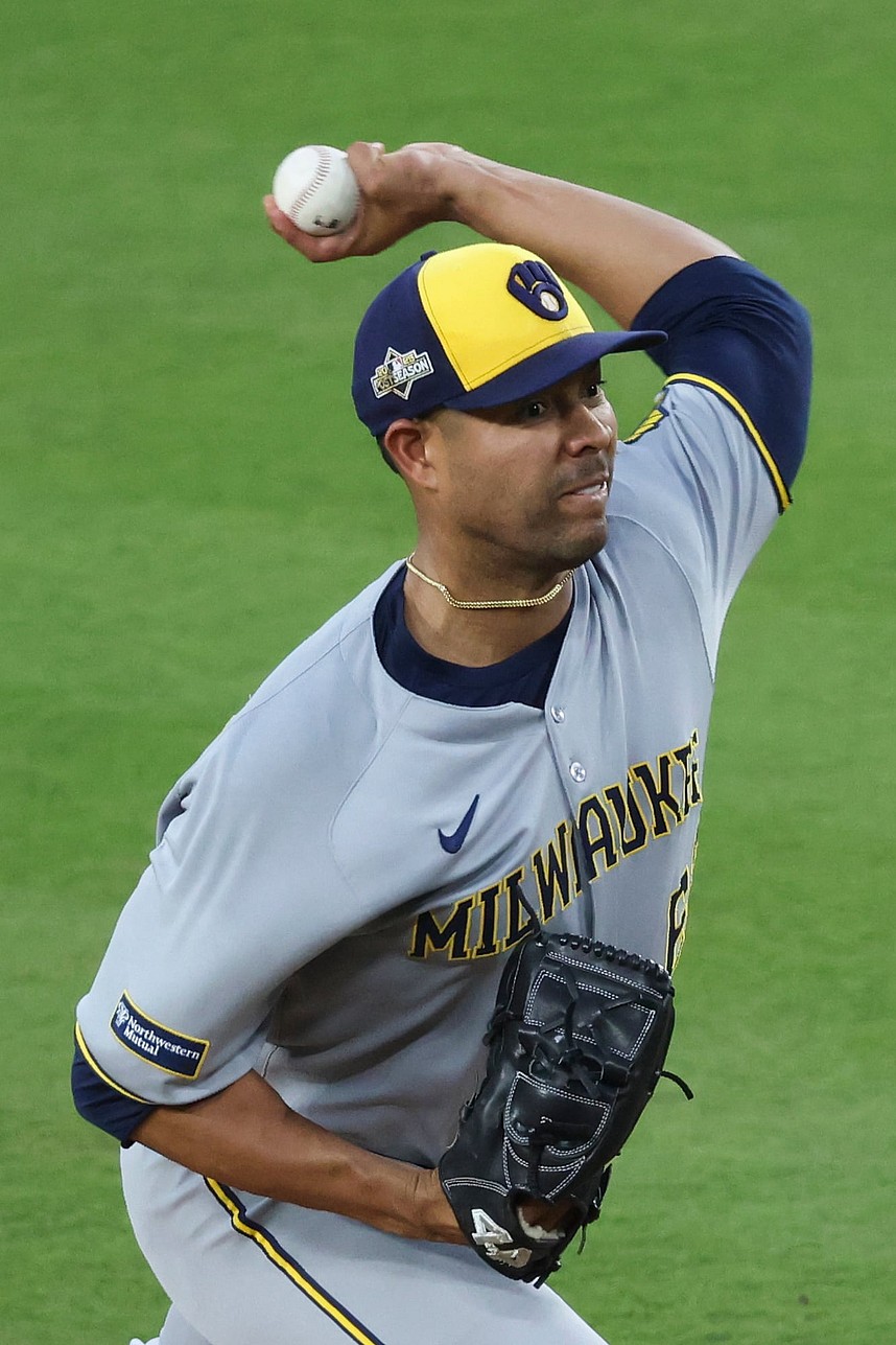 MLB: Playoffs-Milwaukee Brewers at Los Angeles Dodgers