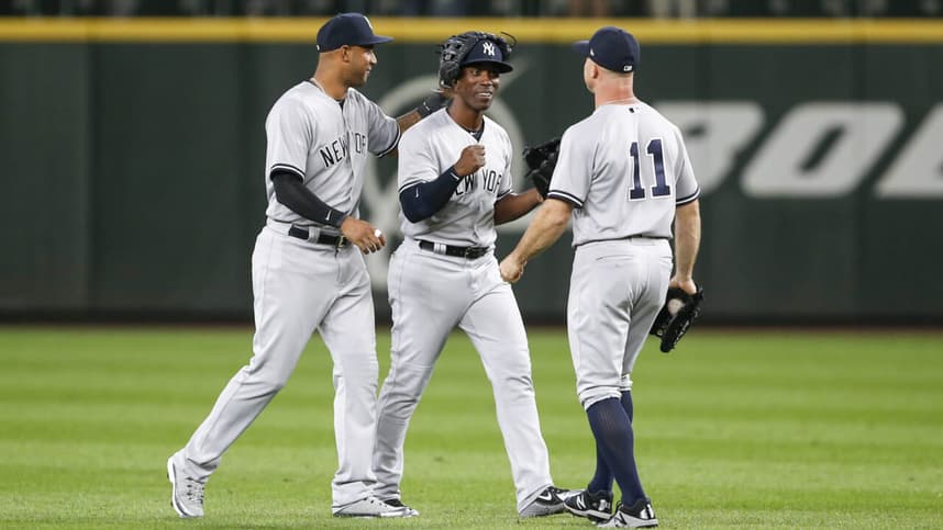 New York Yankees, Aaron Hicks, Brett Gardner, Cameron Maybin