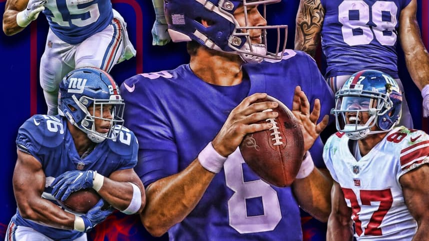 New York Giants, Daniel Jones, Sterling Shepard, Golden Tate, Saquon Barkley, Evan Engram